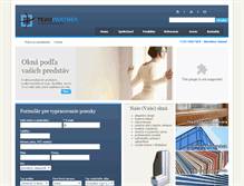 Tablet Screenshot of okna.texopartner.sk